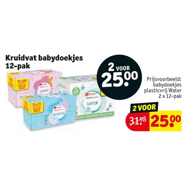 Kruidvat babydoekjes 12-pak