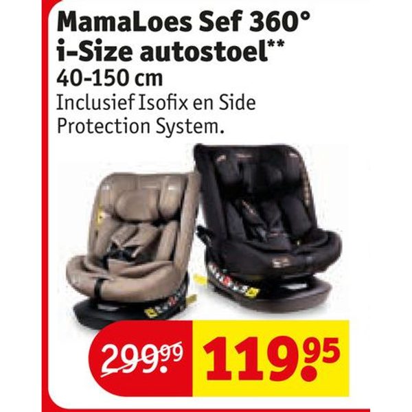 MamaLoes Sef 360° i-Size autostoel