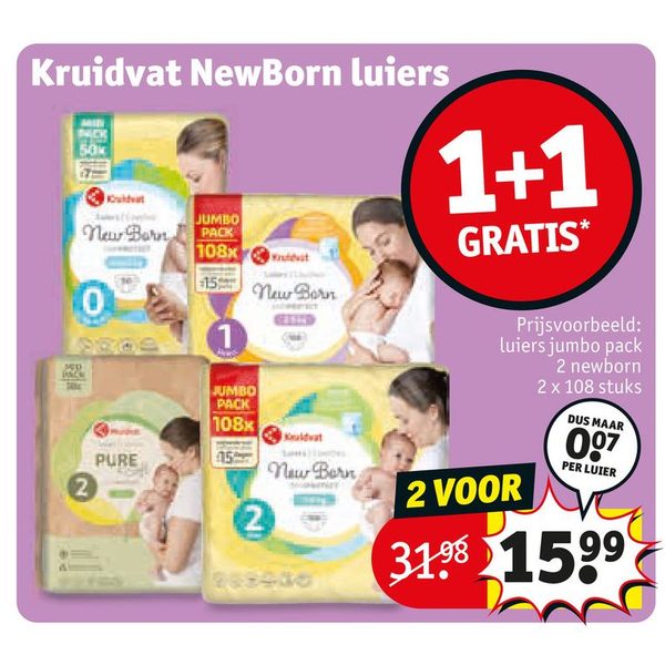 Kruidvat NewBorn luiers