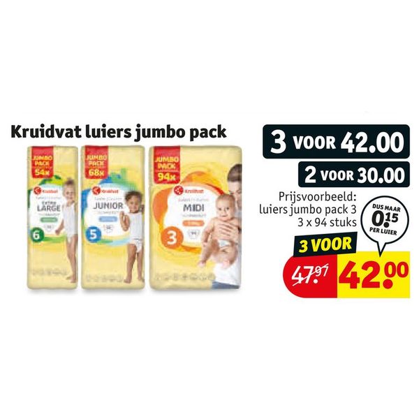Kruidvat luiers jumbo pack