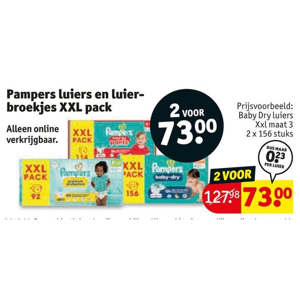 Pampers luiers en luierbroekjes XXL pack