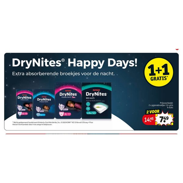 DryNites Pyjamabroekjes / Bed Mats