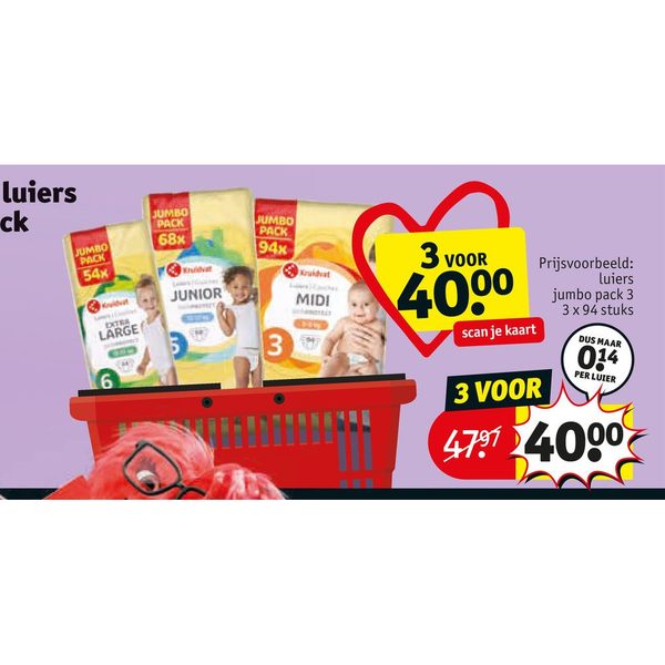 Kruidvat luiers jumbo pack