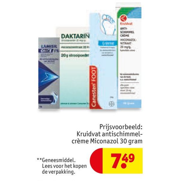 Kruidvat antischimmelcrème Miconazol