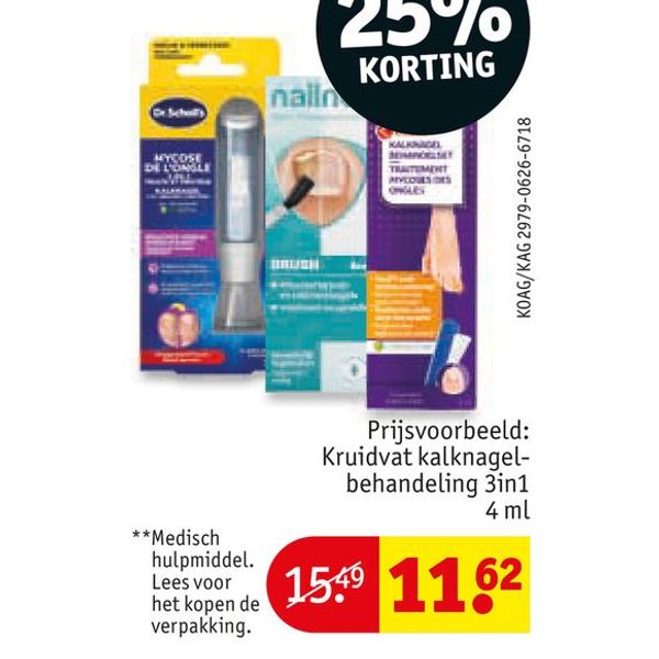 Kruidvat kalknagelbehandeling 3in1