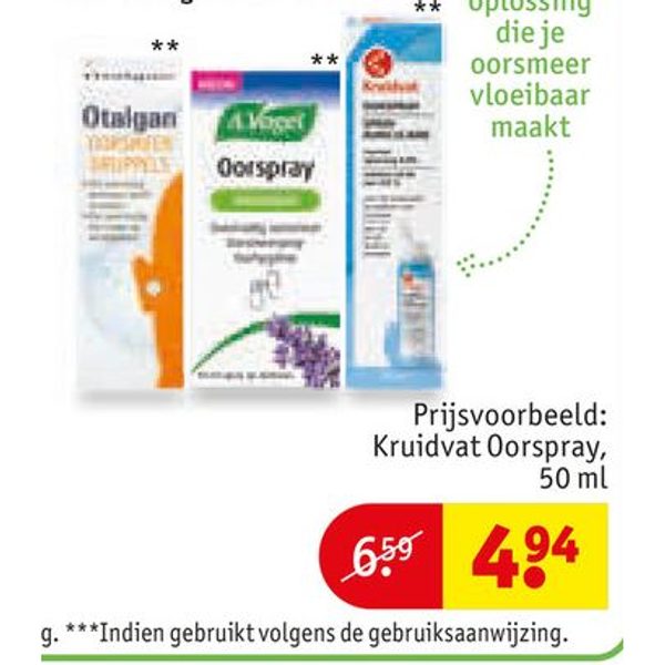 Kruidvat Oorspray
