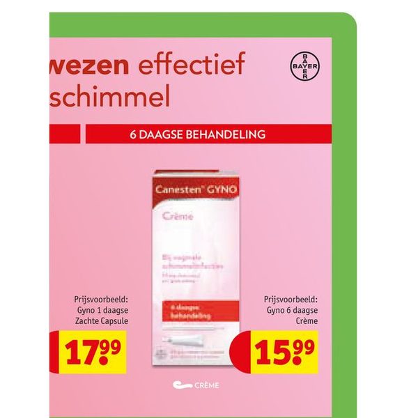 Canesten Gyno 6 daagse Crème