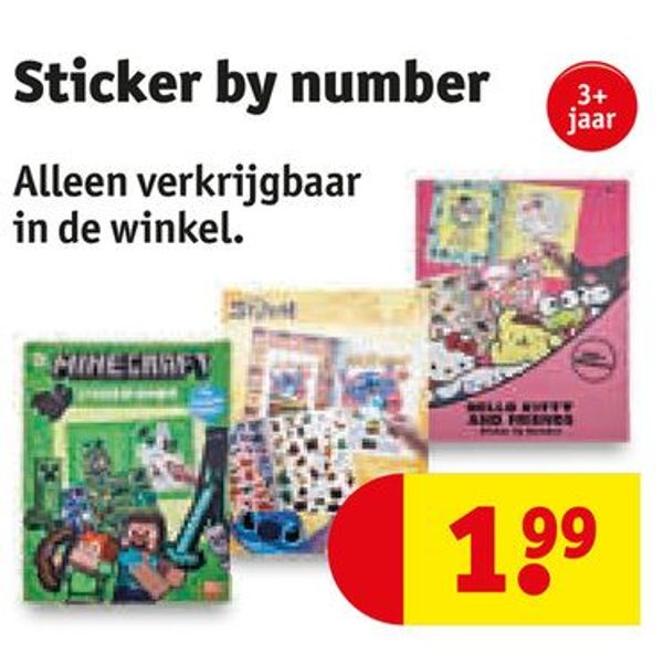 Sticker by number boekje