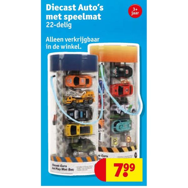 Diecast Auto's met speelmat