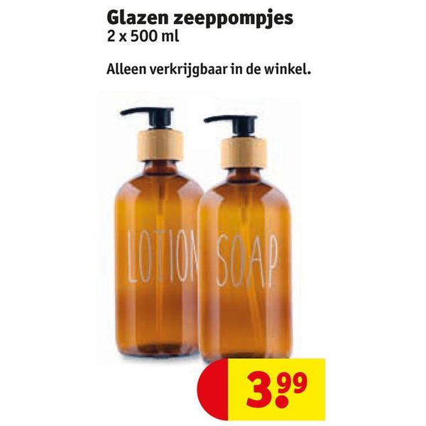 Glazen zeeppompjes