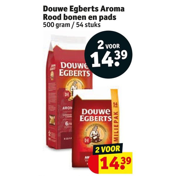 Douwe Egberts Aroma Rood bonen en pads