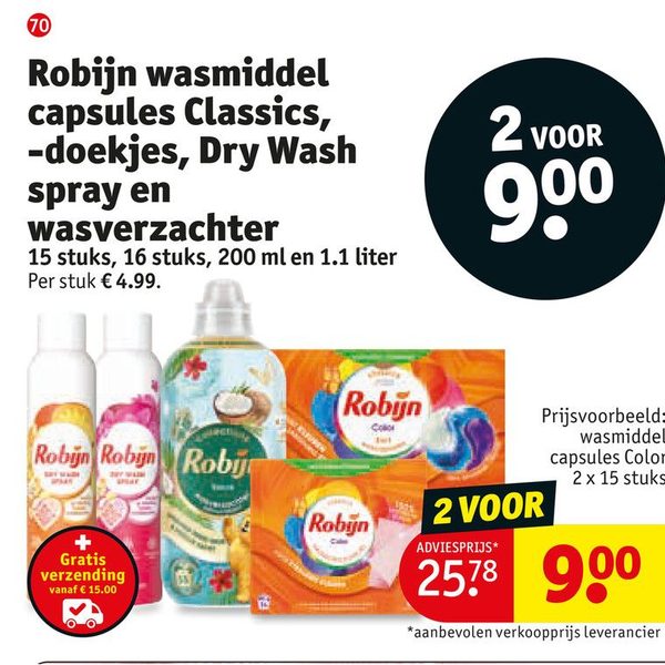 wasmiddel capsules, doekjes, spray en wasverzachter