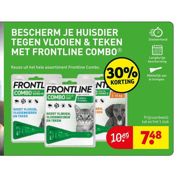 Frontline Combo vlooien- en tekenmiddel