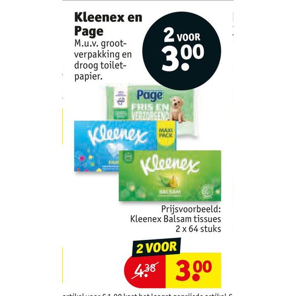 Tissues en toiletpapier