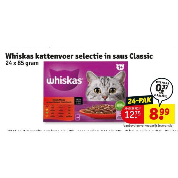 Kattenvoer selectie in saus Classic