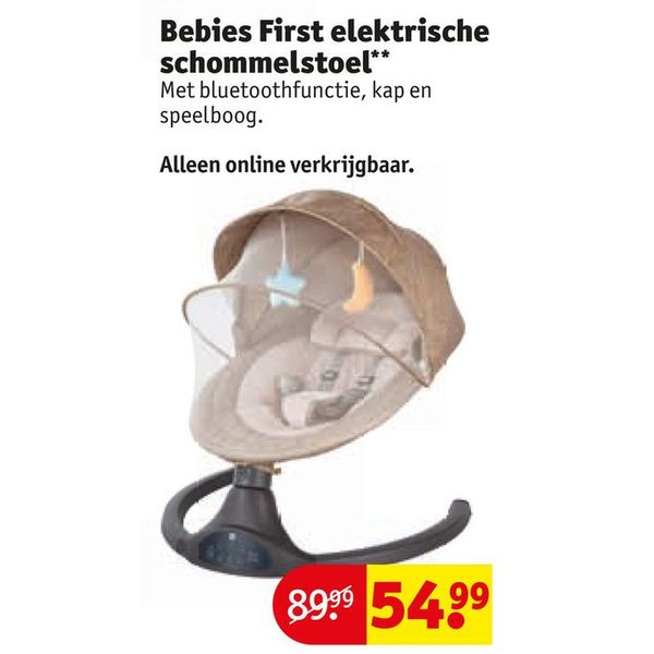 Bebies First elektrische schommelstoel