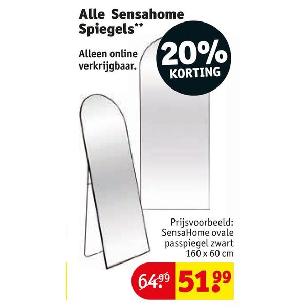 Alle Sensahome Spiegels