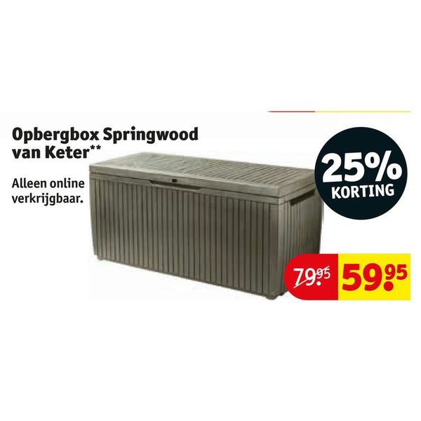 Opbergbox Springwood van Keter