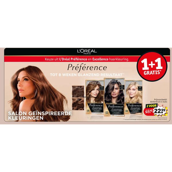 L'Oréal Préférence en Excellence haarkleuring