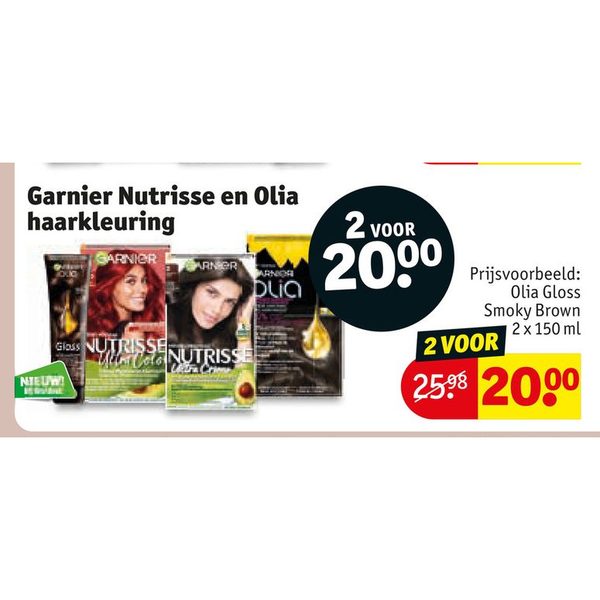 Garnier Nutrisse en Olia haarkleuring