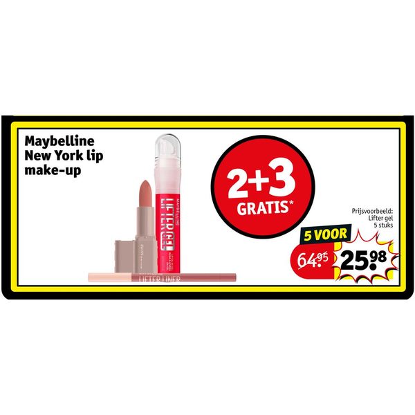 Maybelline New York lip make-up