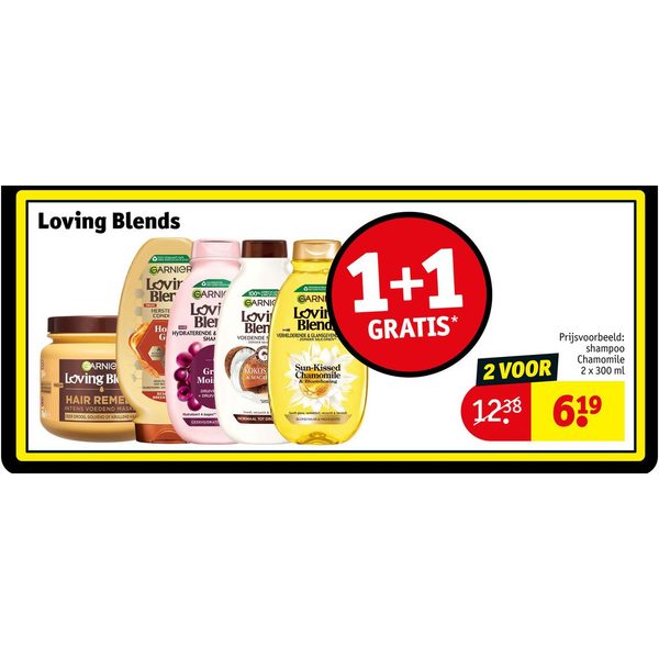 Garnier Loving Blends shampoo en haarmasker