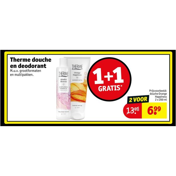 Therme douche en deodorant