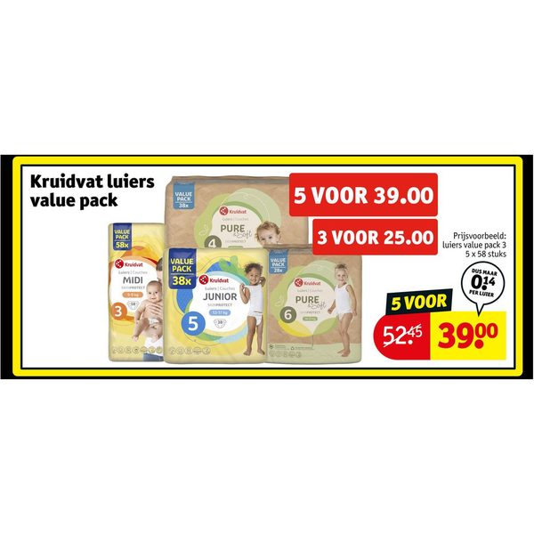 Kruidvat luiers value pack