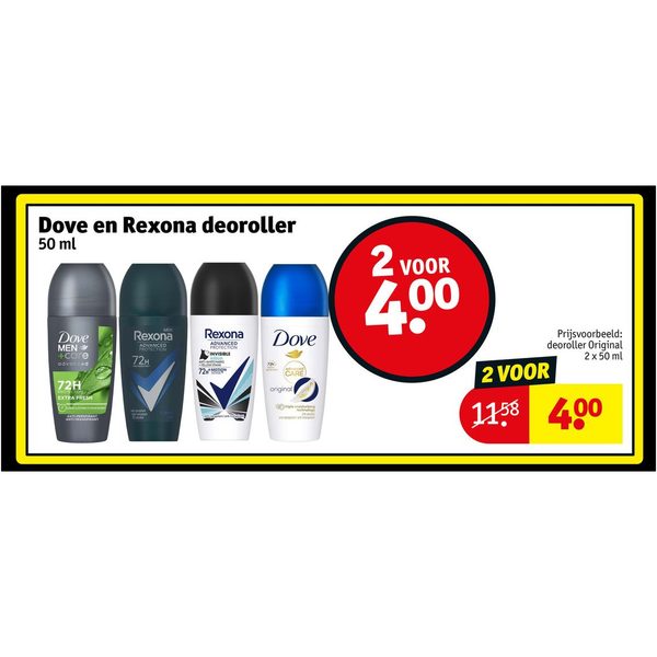 Dove en Rexona deoroller