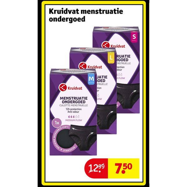 Kruidvat menstruatie ondergoed