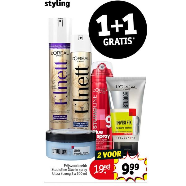 Elnett en Studioline styling