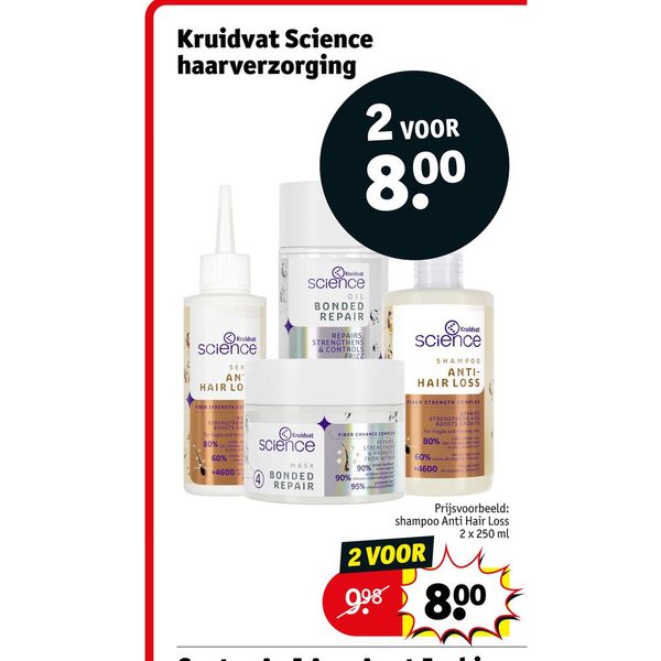 Kruidvat Science haarverzorging