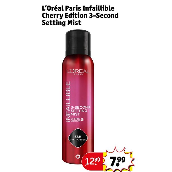 Infaillible Cherry Edition 3-Second Setting Mist