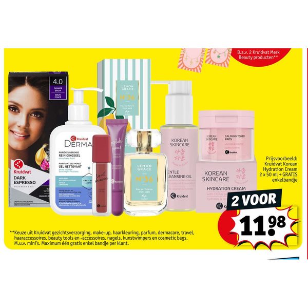 Kruidvat Merk Beauty assortiment