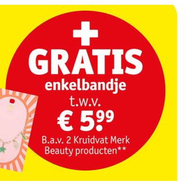 Gratis enkelbandje