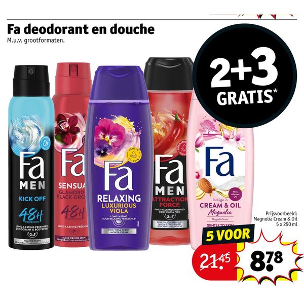 Fa deodorant en douche