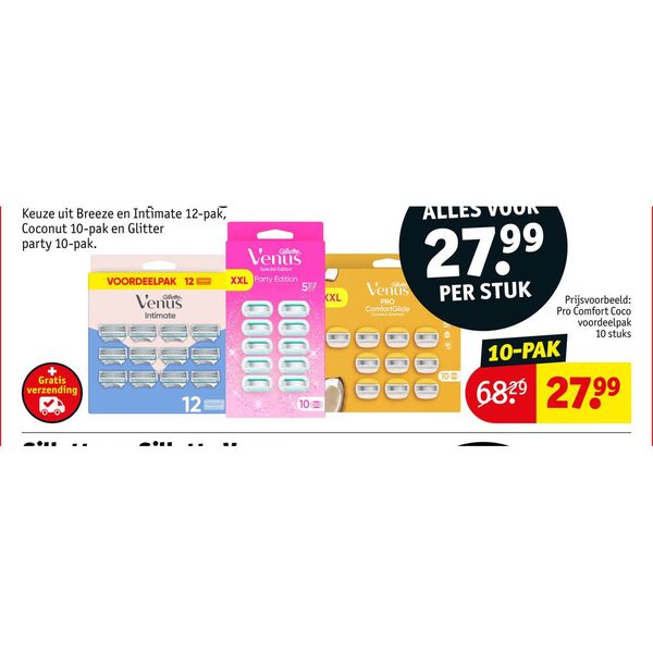 Gillette Venus scheermesjes voordeelverpakking