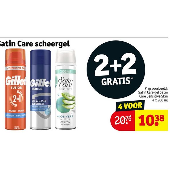 Gillette en Satin Care scheergel en -schuim