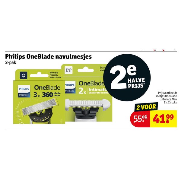 Philips OneBlade navulmesjes