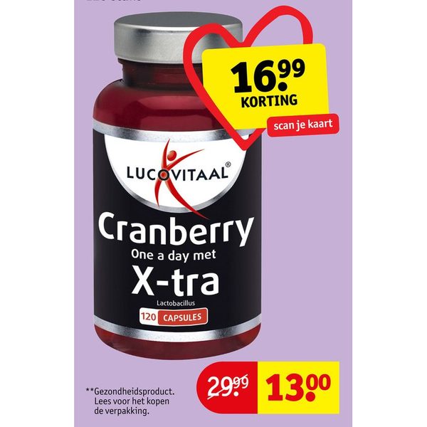 Lucovitaal Cranberry X-tra capsules