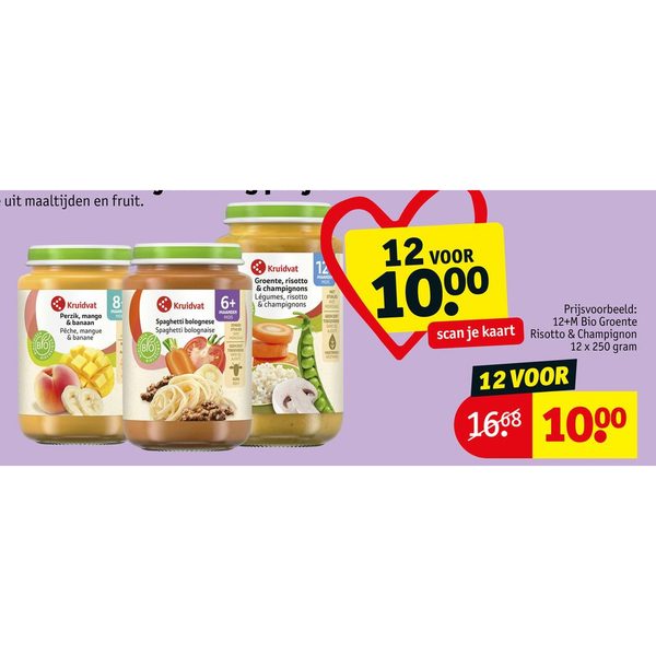 Kruidvat bio babyvoeding potjes