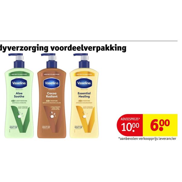 Vaseline bodylotion voordeelverpakking