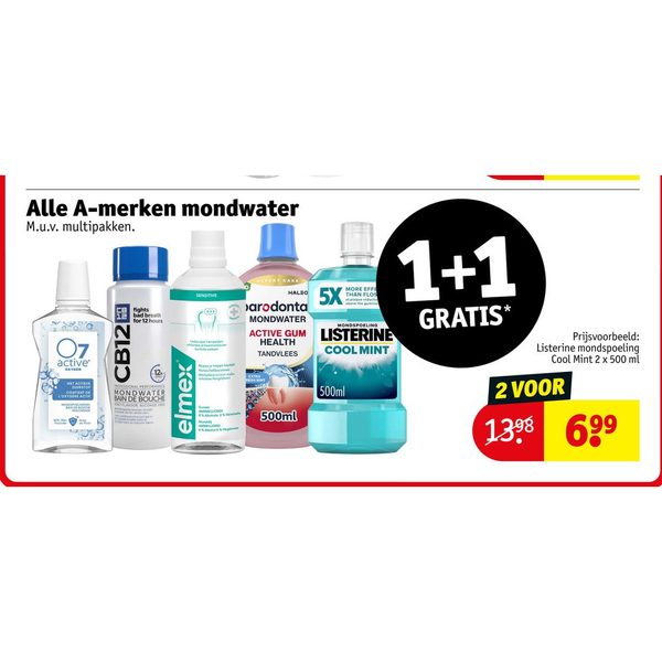 Alle A-merken mondwater