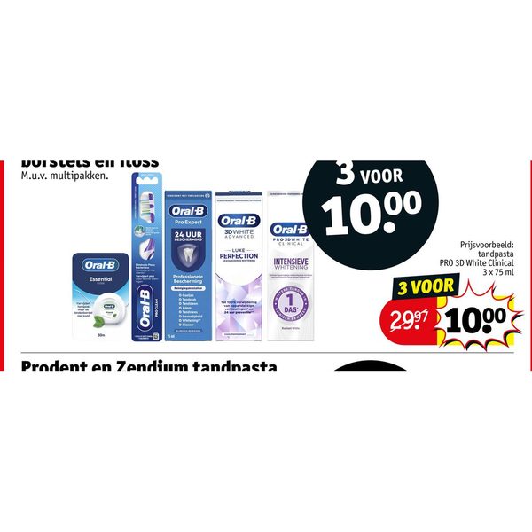 Oral-B tandpasta, handtandenborstels en floss