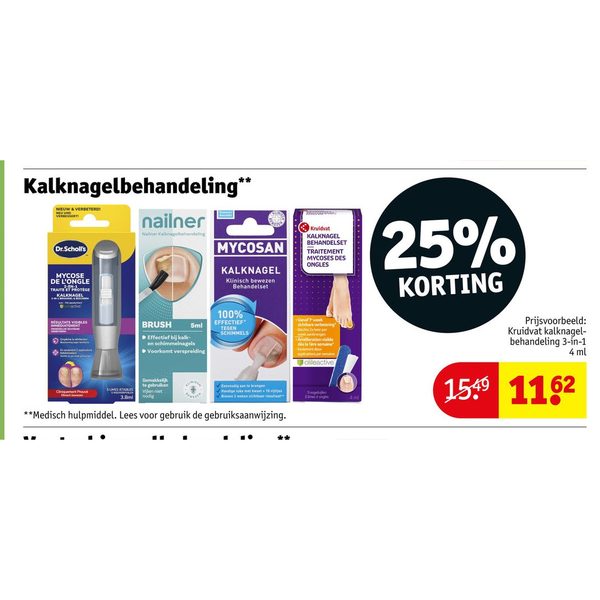 Kalknagelbehandeling selectie