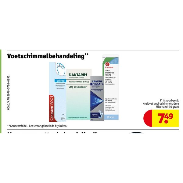 Voetschimmelbehandeling selectie