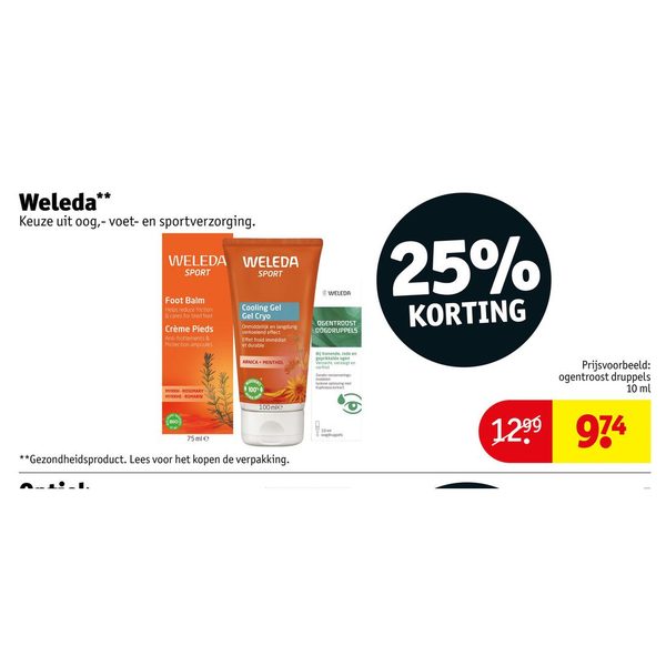 Weleda voet- en sportverzorging