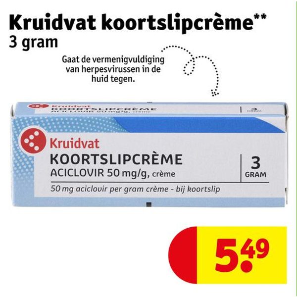 Kruidvat koortslipcrème