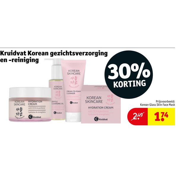 Kruidvat Korean gezichtsverzorging