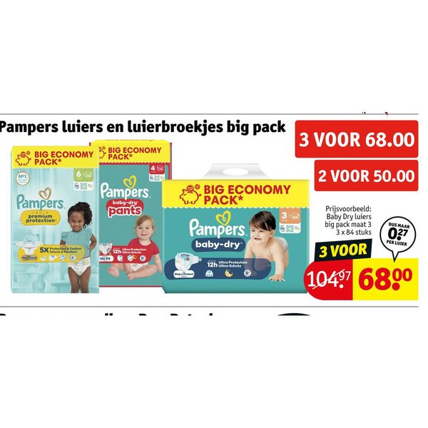 Pampers Luiers en Luierbroekjes Big Economy Pack